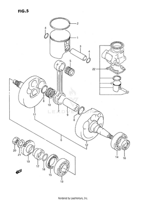 Crankshaft (model K) Schematic