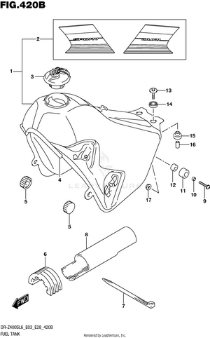 Fuel Tank (dr-z400sl6 E28) Schematic