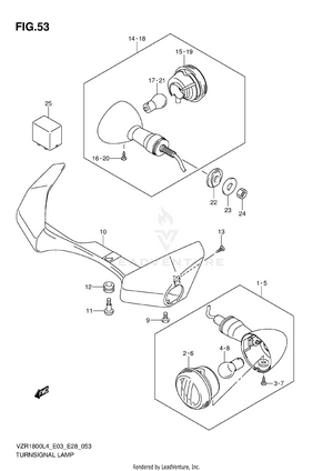 Turnsignal Lamp (vzr1800zl4 E33) Schematic