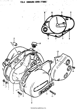 Crankcase Cover (ts185a) Schematic