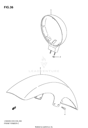Front Fender Schematic