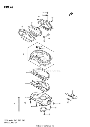 Speedometer (vzr1800l4 E28) Schematic