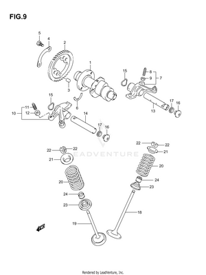 Cam Shaft - Valve Schematic