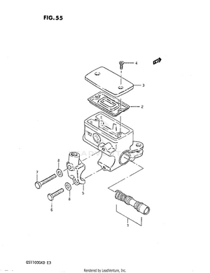 Front Master Cylinder Schematic