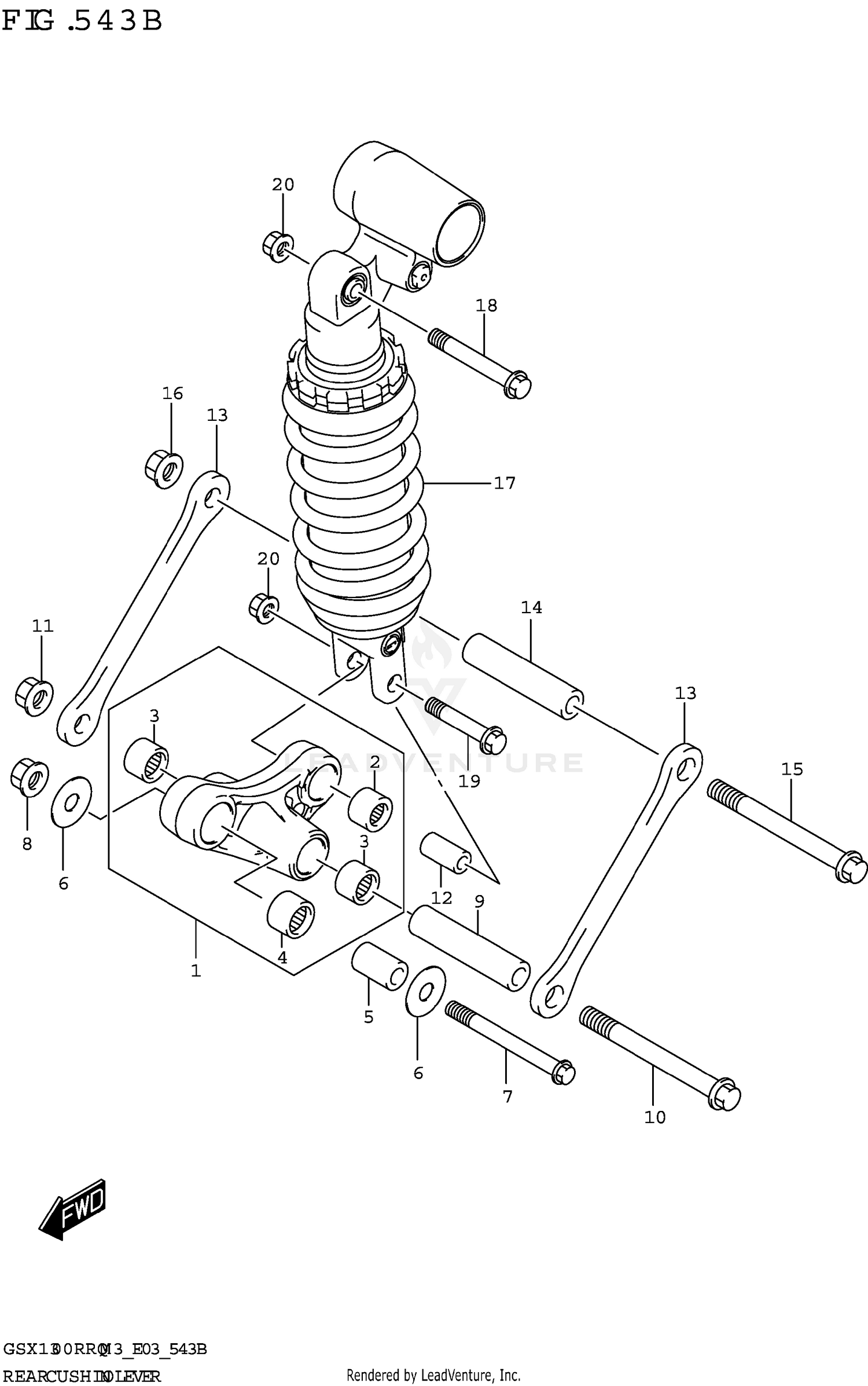 REAR CUSHION LEVER