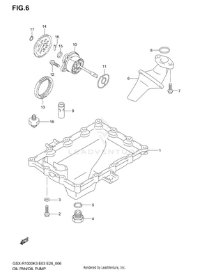 Oil Pan - Oil Pump Schematic