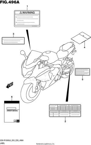 Label (gsx-r1000l6 E03) Schematic