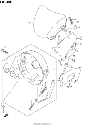Headlamp Housing (sv1000k5) Not For U.s. Market Schematic