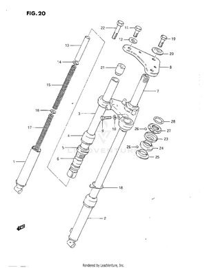 Front Fork Schematic