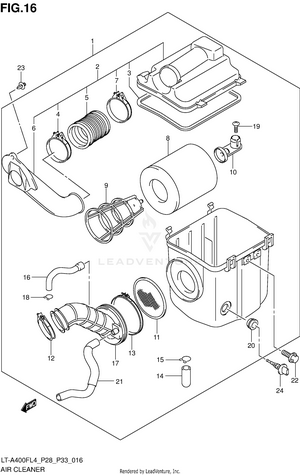 Air Cleaner (lt-a400fl4 P28) Schematic