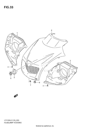Headlamp Housing Schematic