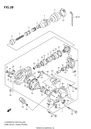 Final Bevel Gear (front) Schematic