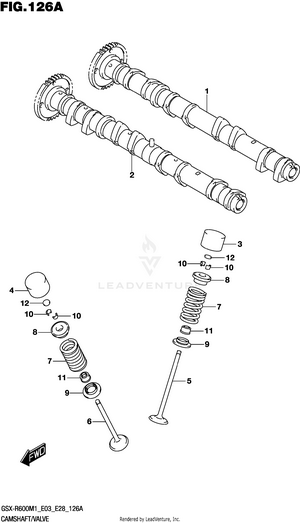 Camshaft/valve Schematic