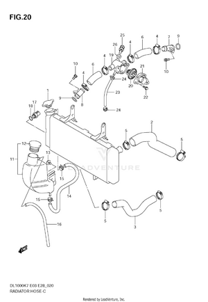 Radiator Hose Schematic