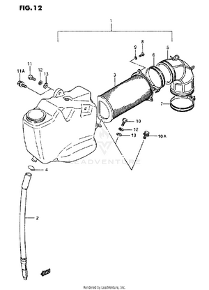 Air Cleaner (front) Schematic