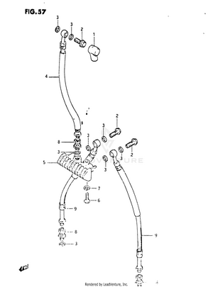 Front Brake Hose Schematic