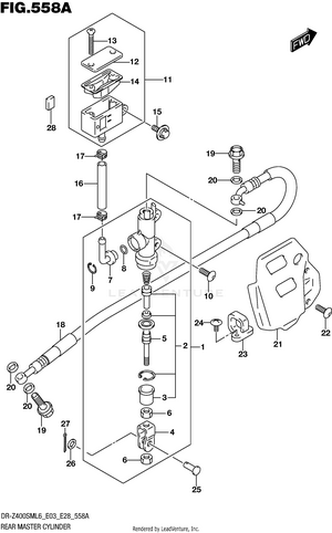 Rear Master Cylinder Schematic