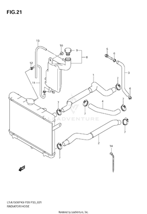 Radiator Hose Schematic