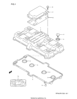 Cylinder Head Cover Schematic