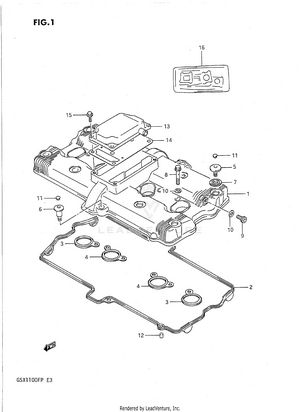 Cylinder Head Cover Schematic