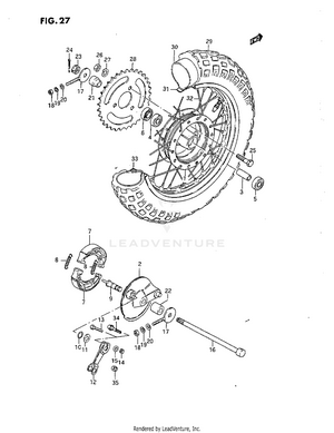 Rear Wheel Schematic