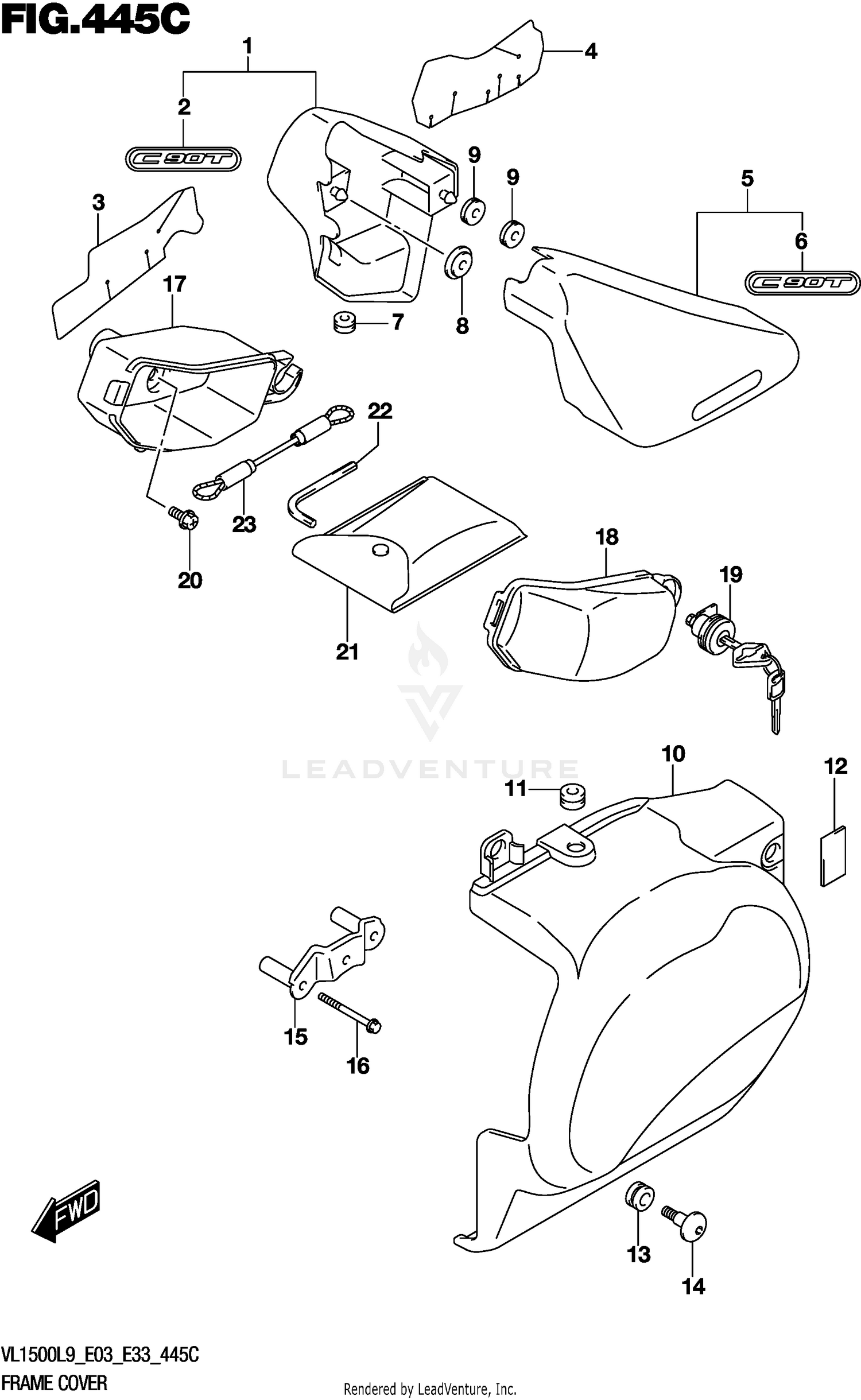 FRAME COVER (VL1500TL9 E03)