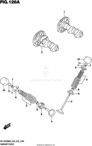 Camshaft/valve Schematic