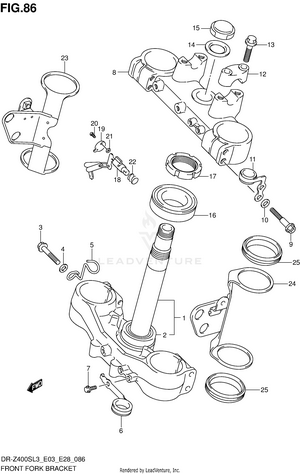 Front Fork Bracket Schematic