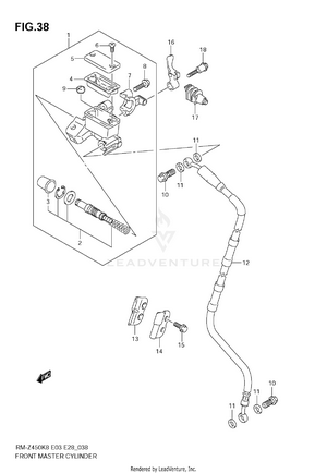 Front Master Cylinder Schematic