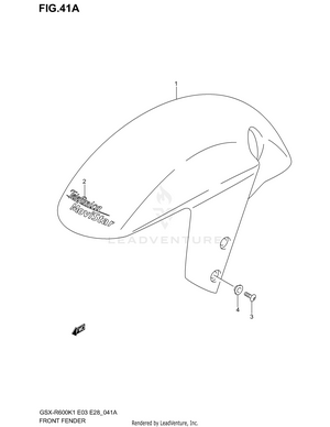 Front Fender (model K2 For Yc2) Schematic