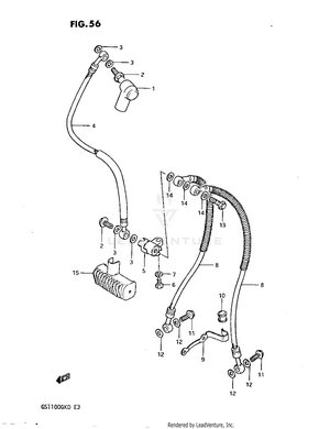 Front Brake Hose Schematic