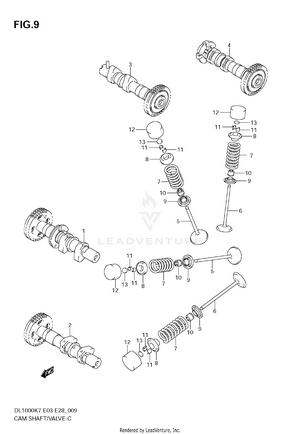 Camshaft / Valve Schematic