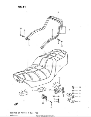 Seat (model D) Schematic