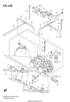 Throttle Body (model K8/k9) Schematic