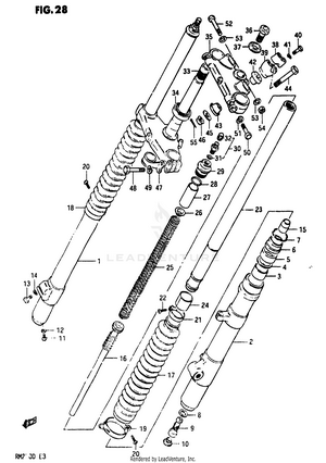 Front Fork (model D) Schematic