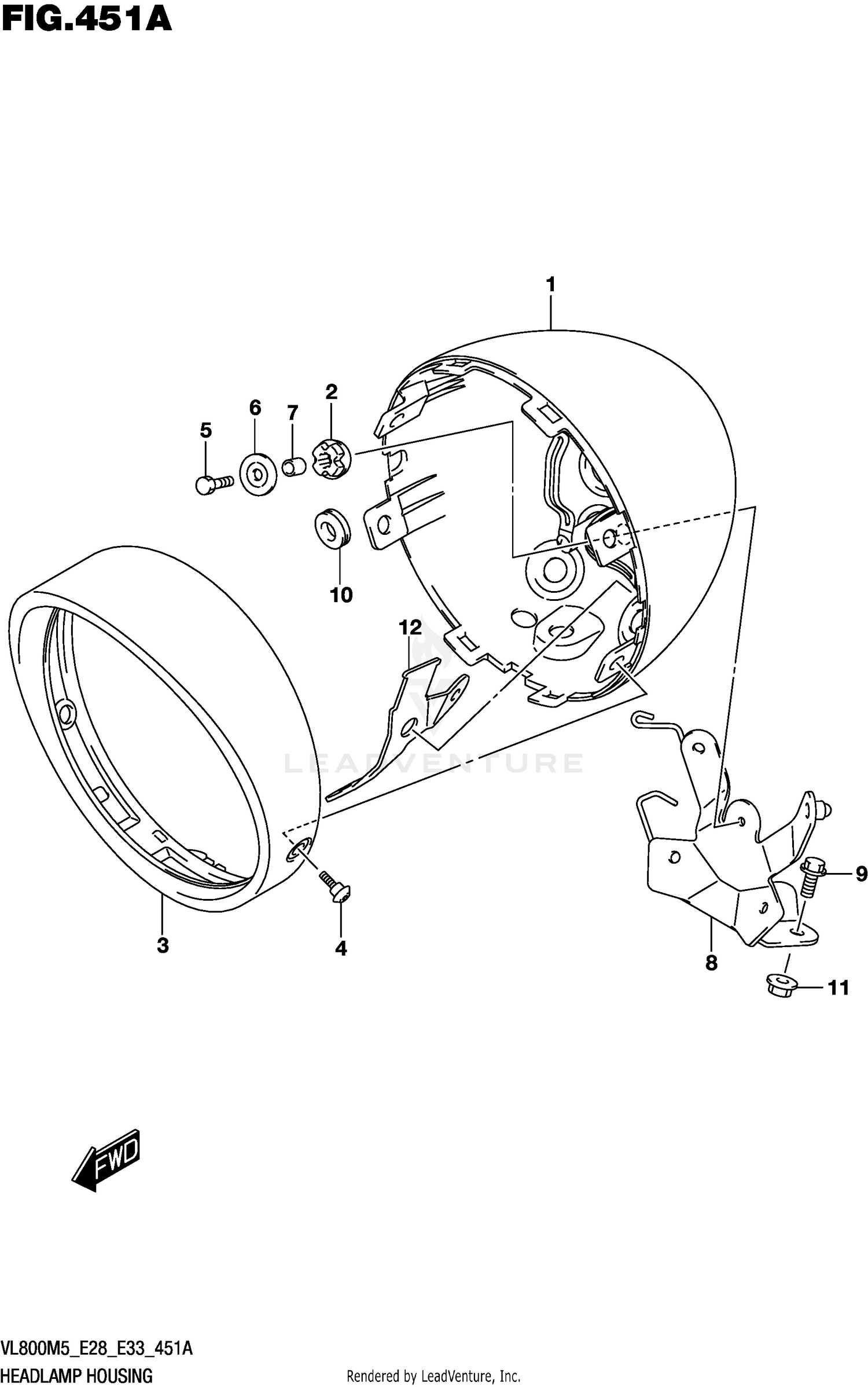 HEADLAMP HOUSING