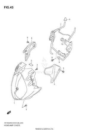 Headlamp Cover Schematic
