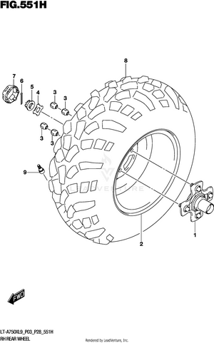 Rh Rear Wheel (lt-a750xpzl9 P28) Schematic