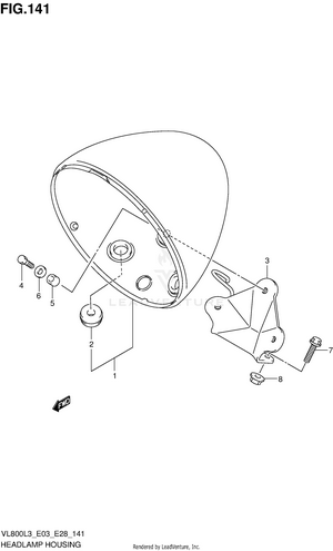 Headlamp Housing Schematic