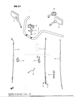 Handlebar (model D) Schematic