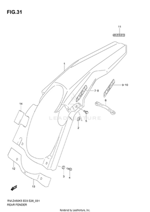 Rear Fender Schematic