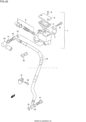 Front Master Cylinder Schematic