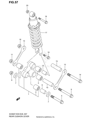 Rear Cushion Lever Schematic