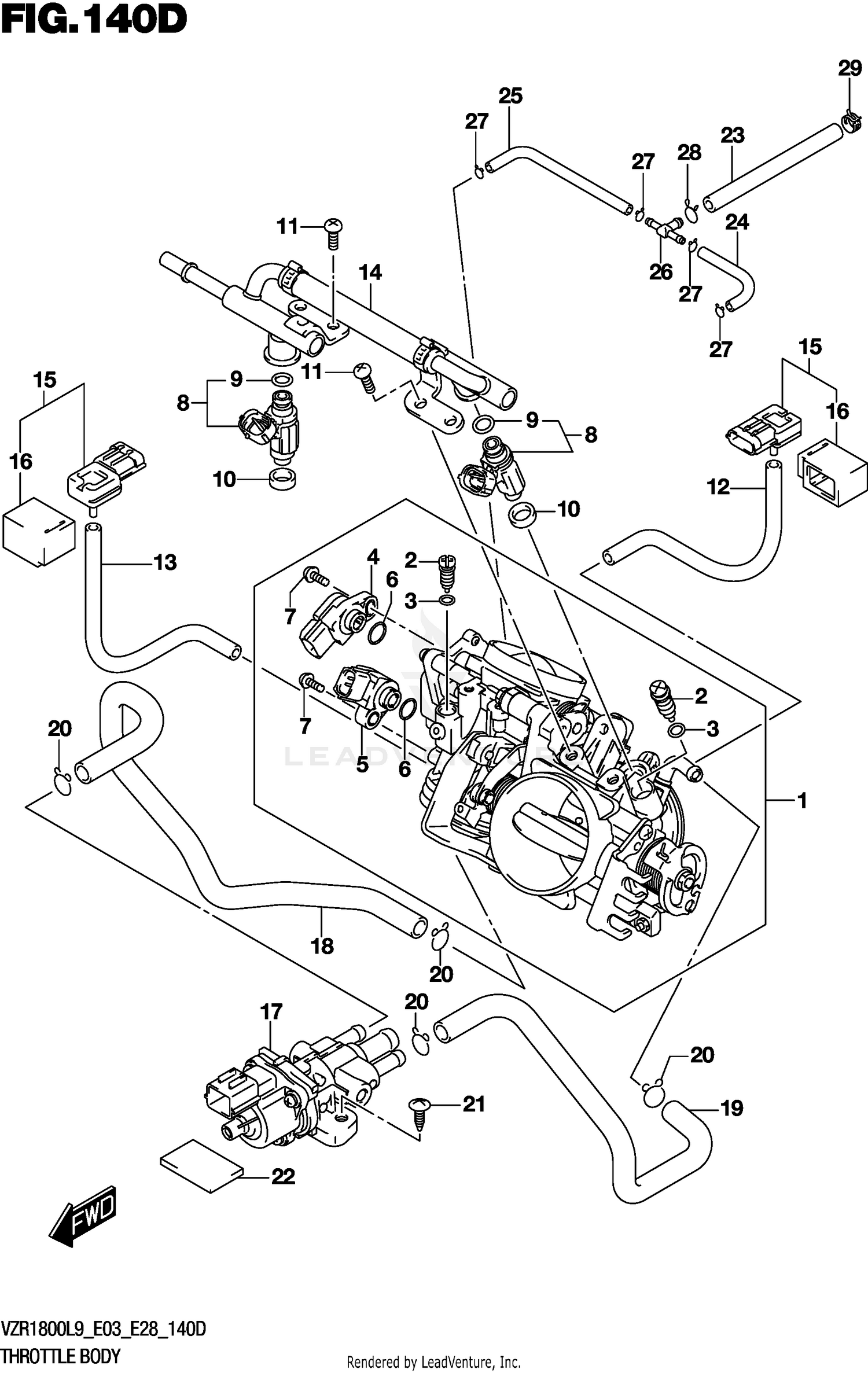 THROTTLE BODY (VZR1800BZL9 E33)