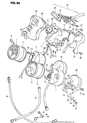 Speedometer - Tachometer (model Z) Schematic