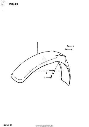 Front Fender Schematic