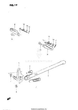 Stand - Footrest Schematic
