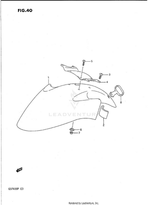 Front Fender Schematic
