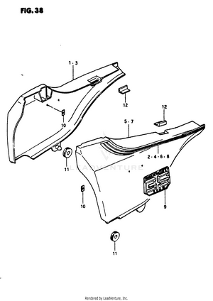 Frame Cover (gs1100et) Schematic