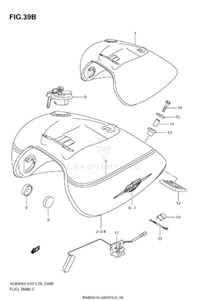 Fuel Tank (vl800k7/tk7/k8/tk8) Schematic